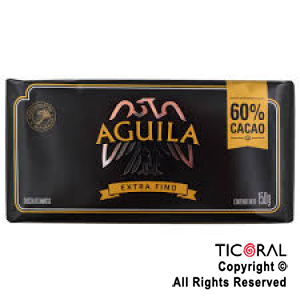 CHOCOLATE AGUILA 60% CACAO  X 150 GRS x 1